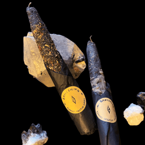 Handmade Blessed Beeswax Candle for Banishing and Protection