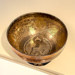 Hand-Etched Medicine Buddha Bowl - 26cm
